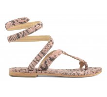 (image for) Economiche Wrap up suede sandal with python printing F0817888-0280 In Saldo